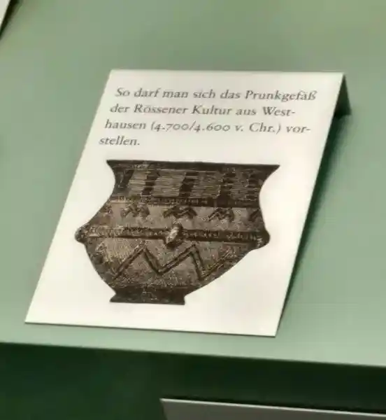 Sun rays, sun symbol, Rossen culture from Westhausen